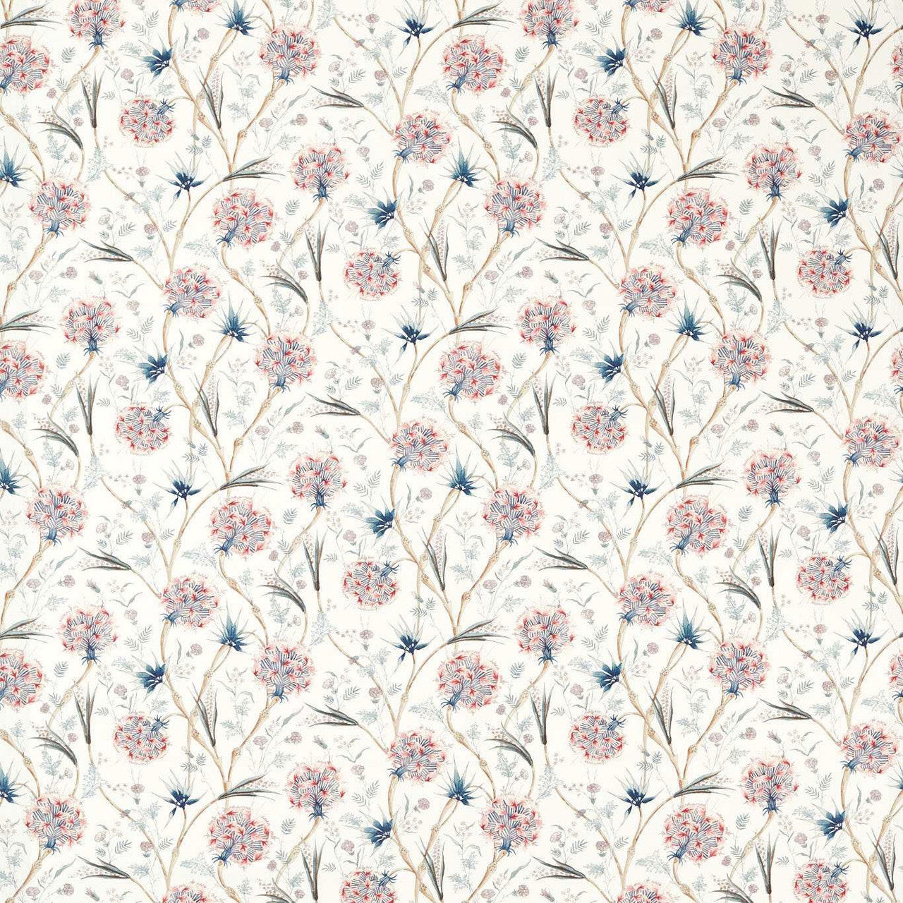 322781 Wallichi Indienne Faded Madder/Indigo Fabric by Zoffany