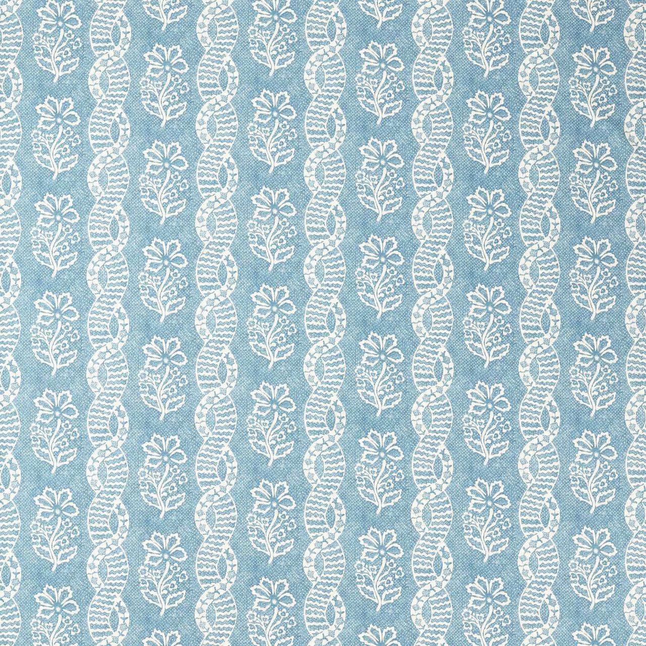 322787 Dabu Stripe Indienne Wedgwood Blue Fabric by Zoffany