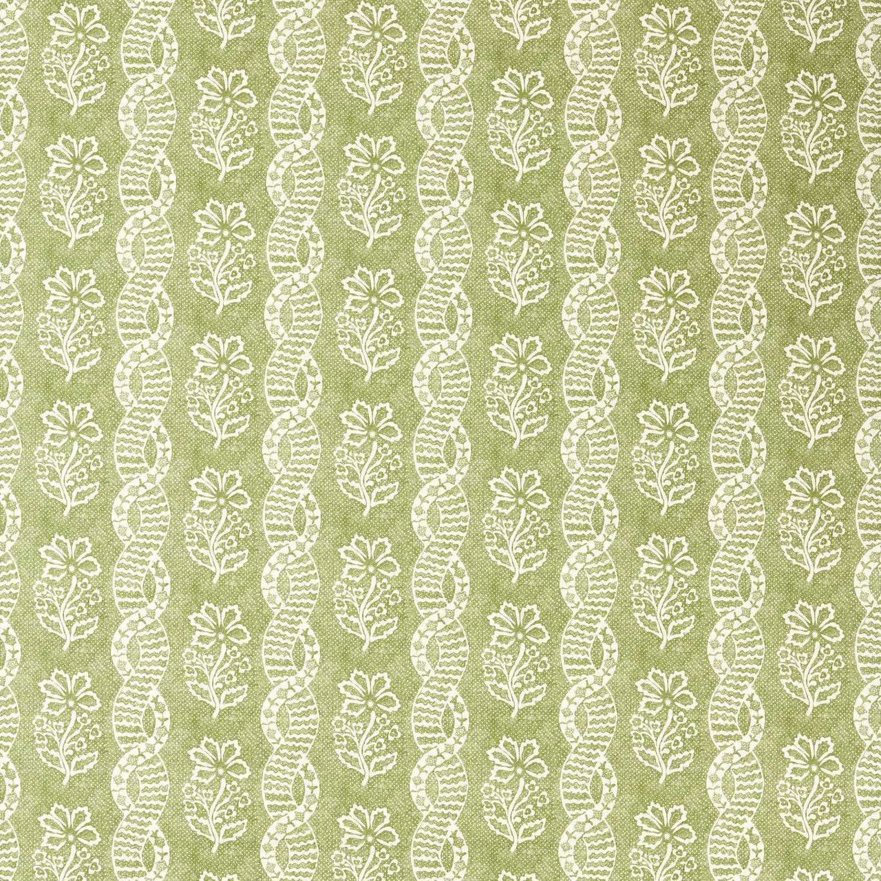 322788 Dabu Stripe Indienne Pale Olive Fabric by Zoffany