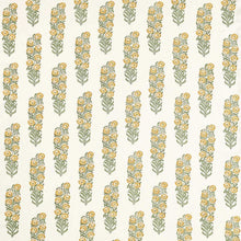 322791 Sanganeri Block Print Indienne Primrose/Evergreen Fabric by Zoffany