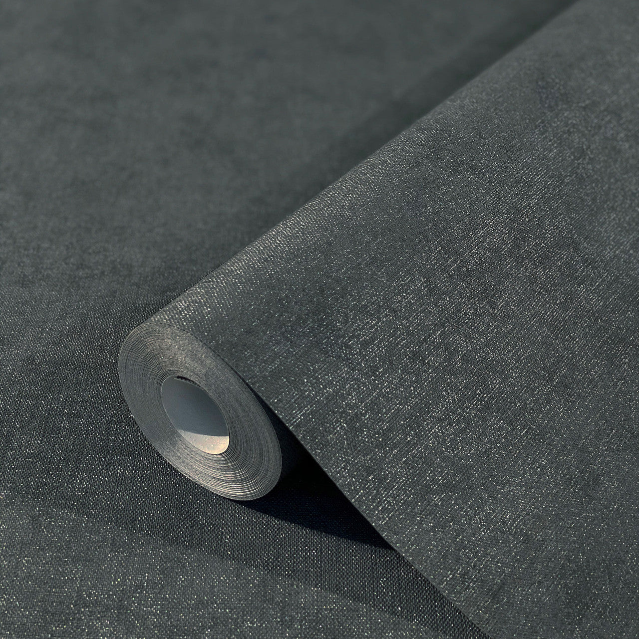 32406 Plain Texture Flora Anthrazite Wallpaper By Galerie