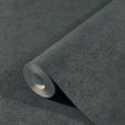32406 Plain Texture Flora Anthrazite Wallpaper By Galerie