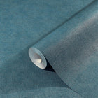 32413 Plain Texture Flora Blue and Green Wallpaper By Galerie