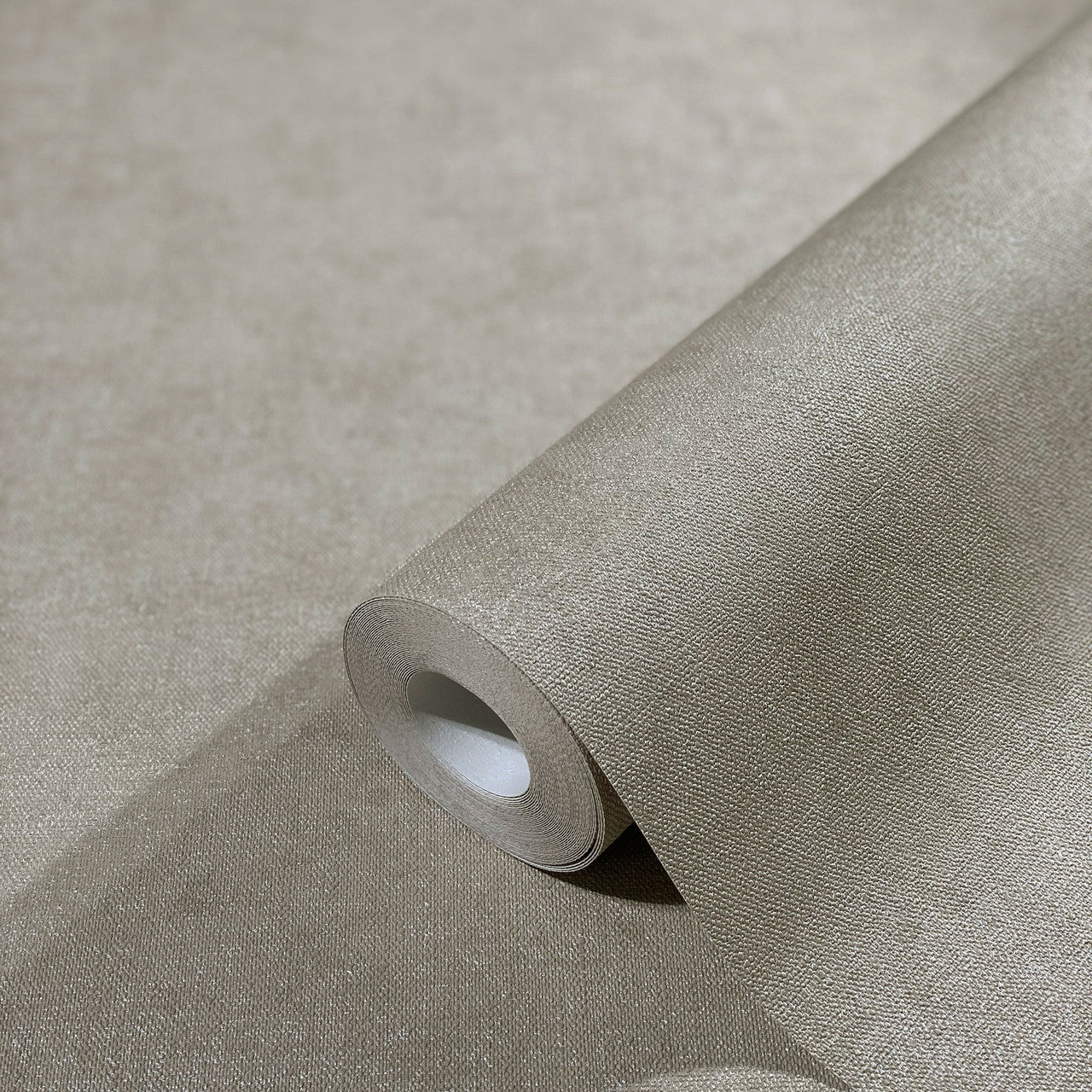 32418 Plain Texture Flora Grey and Beige Wallpaper By Galerie