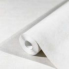 32436 Plain Texture Flora White and Grey Wallpaper By Galerie