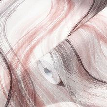 32443 Graphic The New Design Book Rose and Greige Wallpaper By Galerie