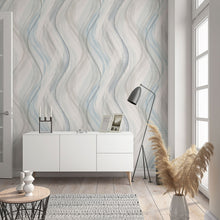 32445 Graphic The New Design Book Greige and Blue Wallpaper By Galerie