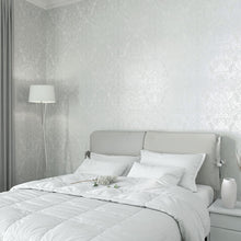 32601 Floral Damask The New Design Book White Wallpaper By Galerie