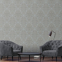 32605 Floral Damask The New Design Book Grey and Gold Wallpaper By Galerie