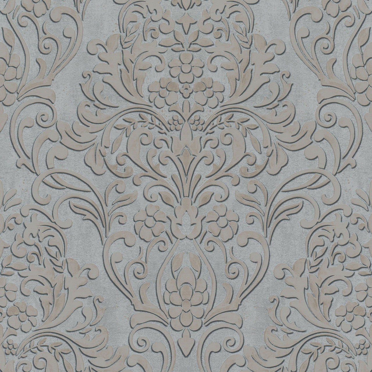 32605 Floral Damask The New Design Book Grey and Gold Wallpaper By Galerie