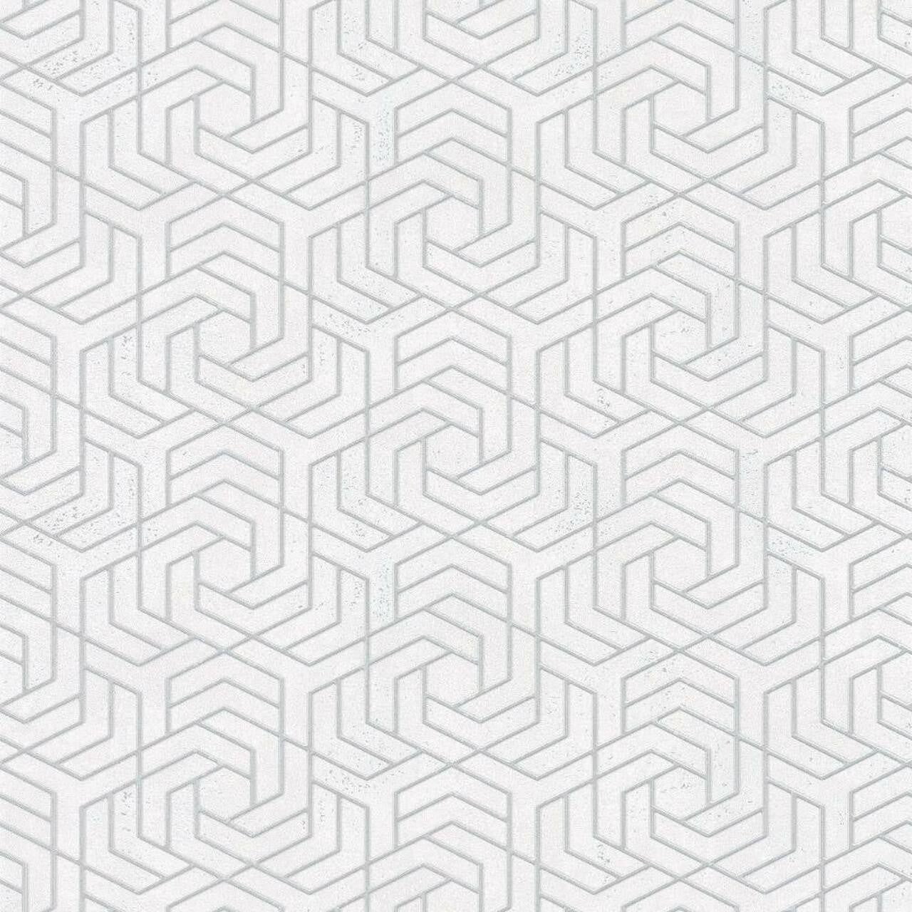 32607 Hex Geometric City Glam Wallpaper by Galerie