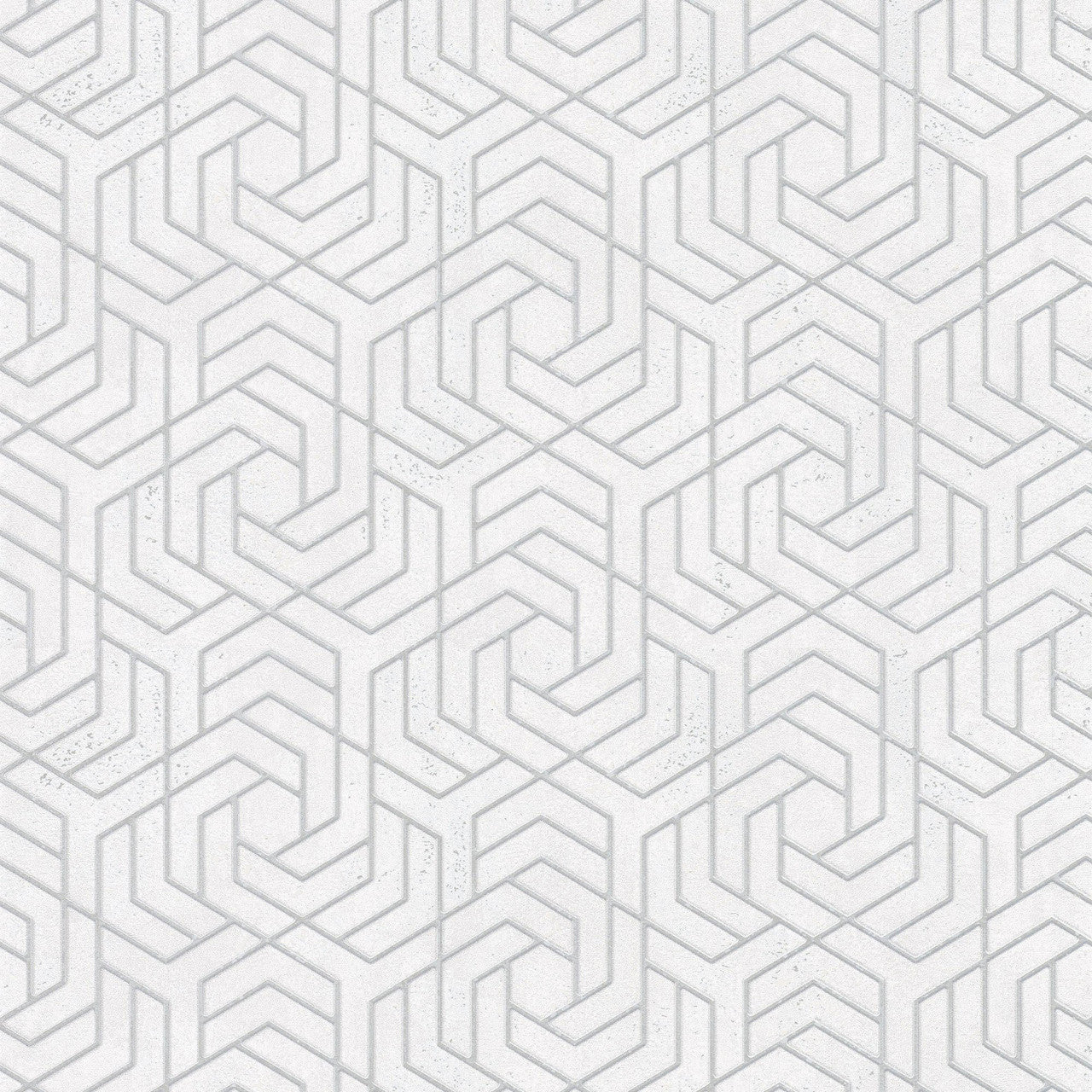 32607 Hex Geometric The New Design Book Silver and White Wallpaper By Galerie