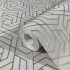 32608 Hex Geometric The New Design Book Beige and Gold Wallpaper By Galerie