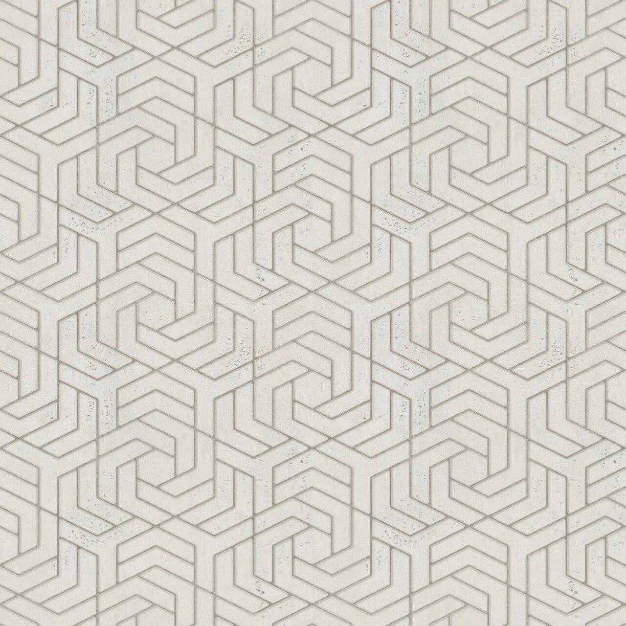 32608 Hex Geometric City Glam Wallpaper by Galerie