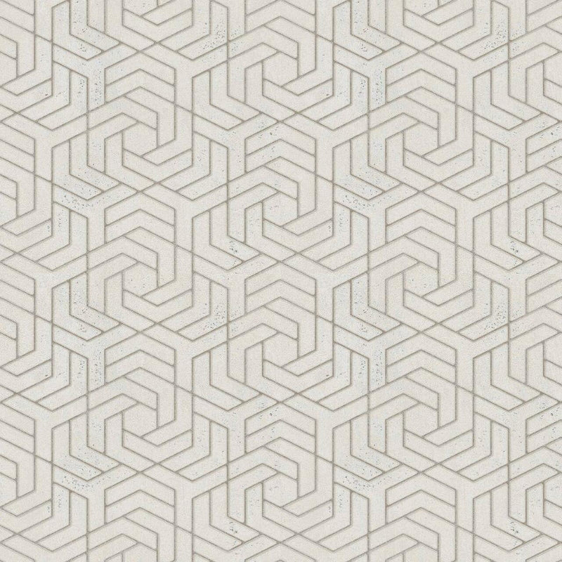 32608 Hex Geometric City Glam Wallpaper by Galerie