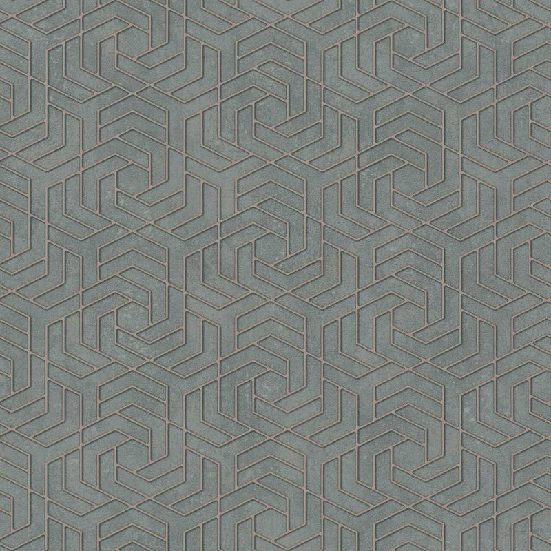 32609 Hex Geometric City Glam Wallpaper by Galerie