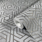 32610 Hex Geometric The New Design Book Grey and Gold Wallpaper By Galerie