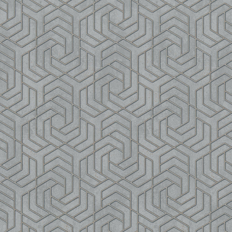 32610 Hex Geometric The New Design Book Grey and Gold Wallpaper By Galerie
