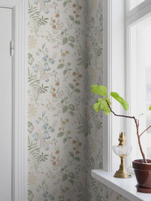 3261 Folklore Multi and Beige Wallpaper by Boråstapeter