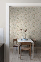 3261 Folklore Multi and Beige Wallpaper by Boråstapeter