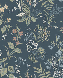 3262 Folklore Multi and Blue Wallpaper by Boråstapeter