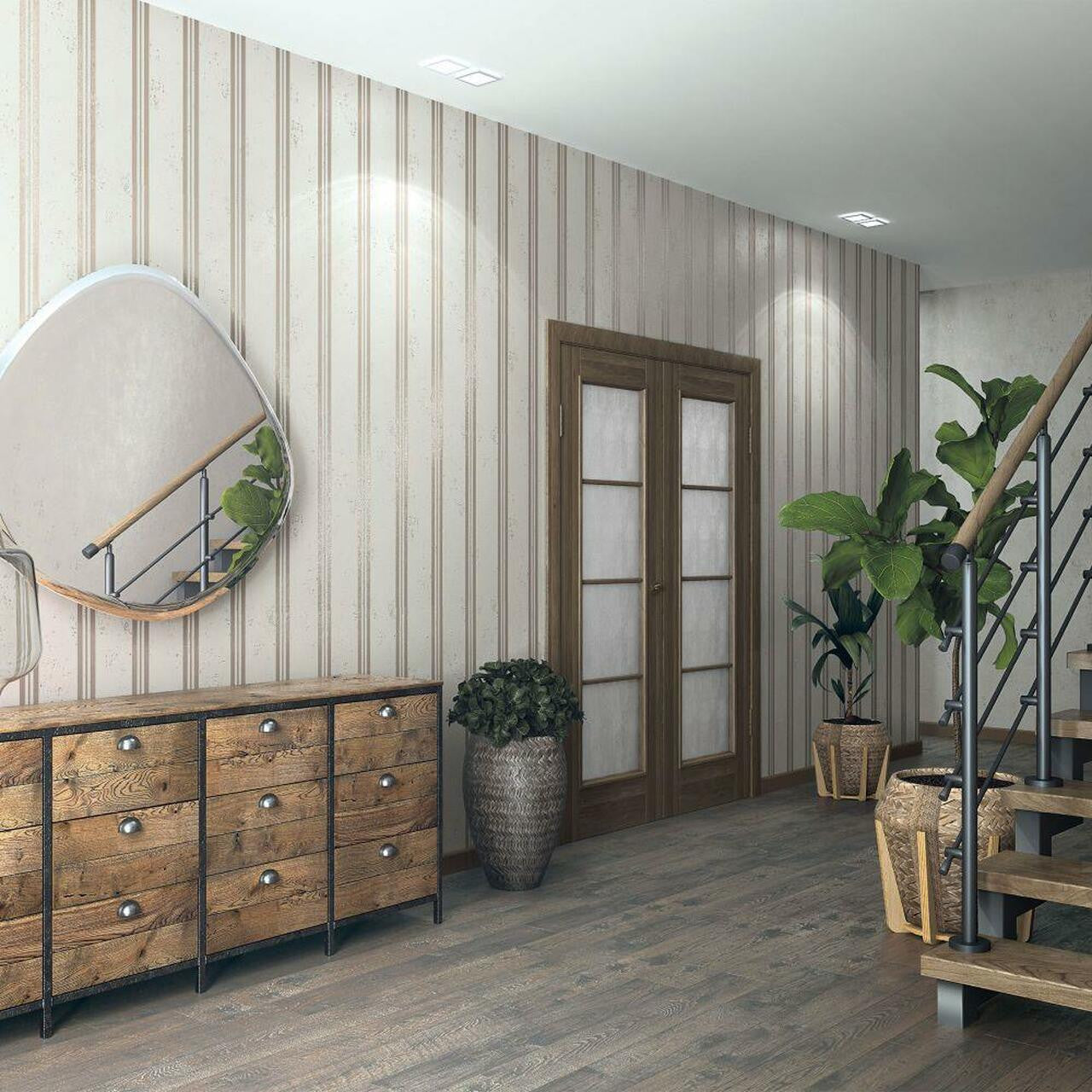 32636 Mixed Stripe City Glam Wallpaper by Galerie