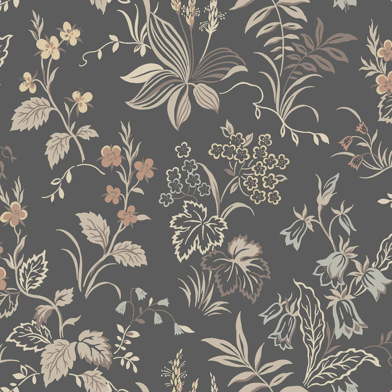 3264 Folklore Multi and Grey Wallpaper by Boråstapeter