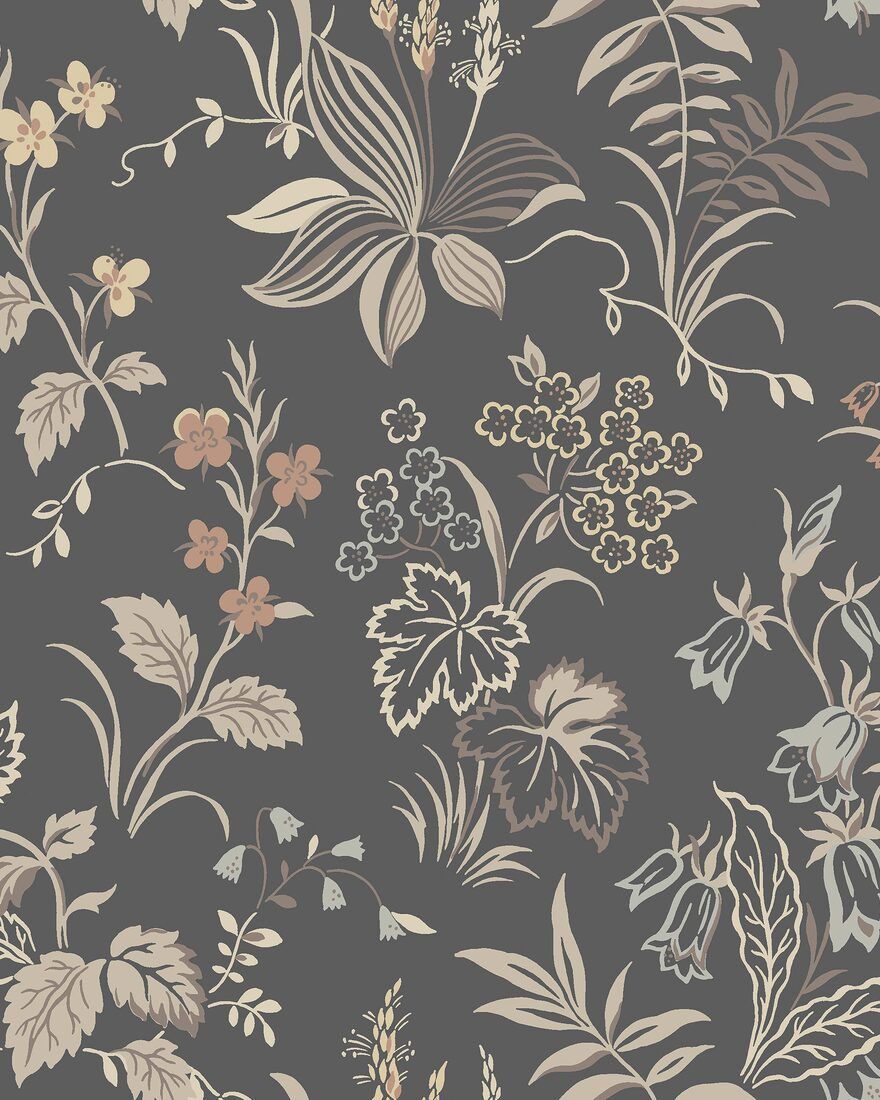 3264 Folklore Multi and Grey Wallpaper by Boråstapeter