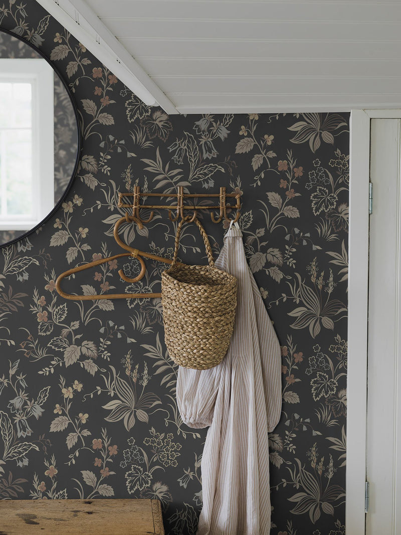 3264 Folklore Multi and Grey Wallpaper by Boråstapeter