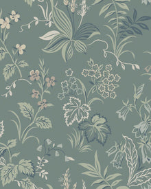 3265 Folklore Multi and Green Wallpaper by Boråstapeter