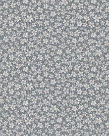 3266 Skogsblomst Blue and White Wallpaper by Boråstapeter