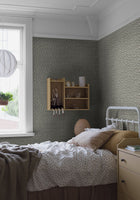3268 Skogsblomst Green and Beige Wallpaper by Boråstapeter