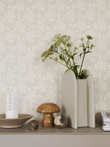 3270 Sommarslöja Grey and Beige Wallpaper by Boråstapeter