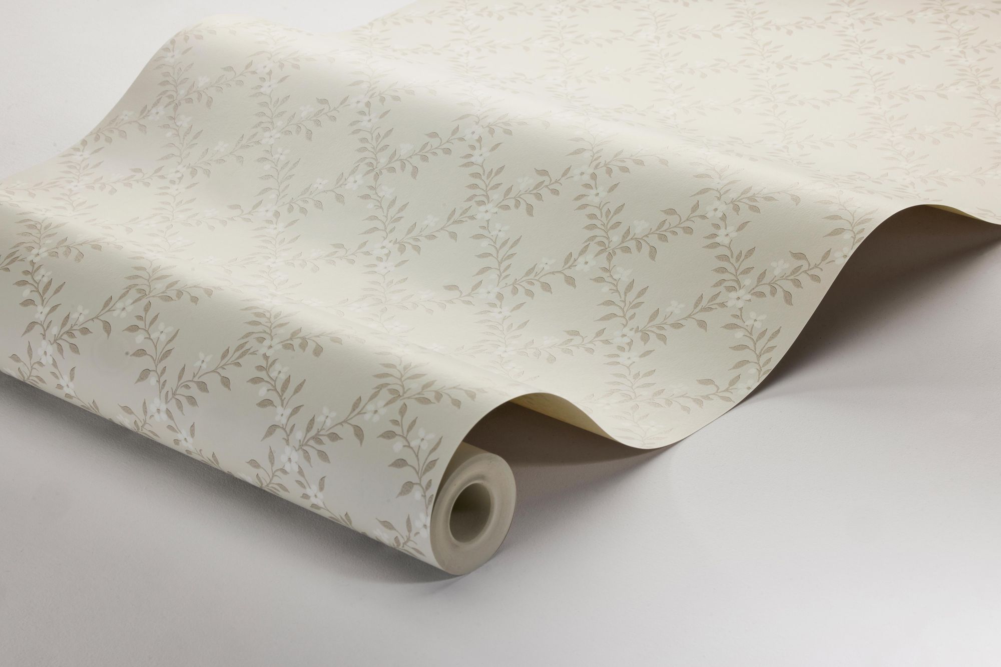 3270 Sommarslöja Grey and Beige Wallpaper by Boråstapeter