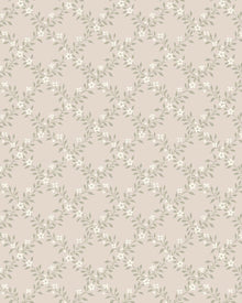 3271 Sommarslöja Beige and Green Wallpaper by Boråstapeter