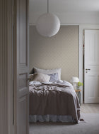 3271 Sommarslöja Beige and Green Wallpaper by Boråstapeter