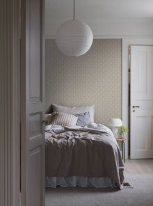 3271 Sommarslöja Beige and Green Wallpaper by Boråstapeter