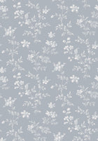 3272 Ängsblomma Blue and White Wallpaper by Boråstapeter