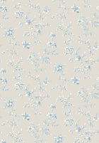 3273 Ängsblomma Beige and Blue Wallpaper by Boråstapeter