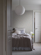 3273 Ängsblomma Beige and Blue Wallpaper by Boråstapeter