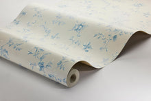 3273 Ängsblomma Beige and Blue Wallpaper by Boråstapeter