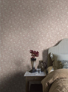 3275 Ängsblomma Pink and White Wallpaper by Boråstapeter