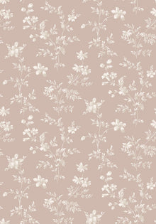 3275 Ängsblomma Pink and White Wallpaper by Boråstapeter