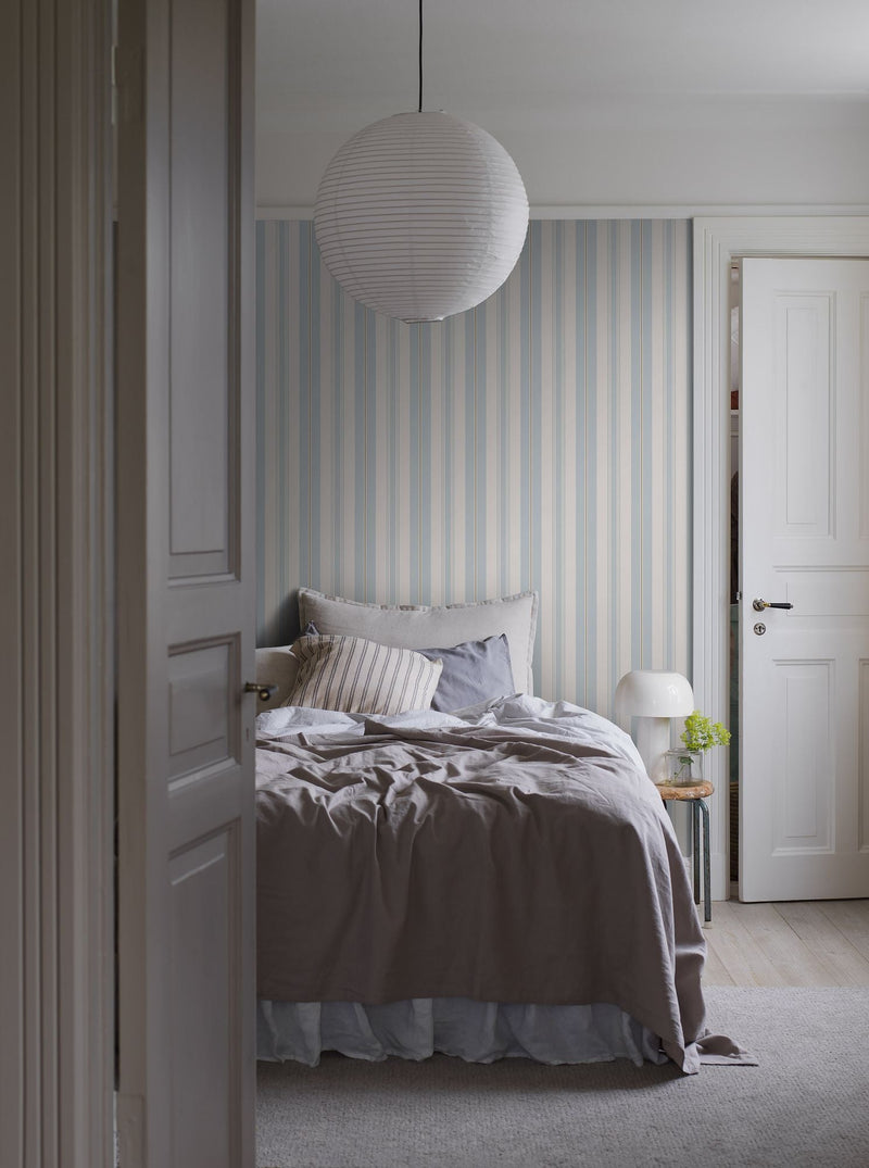 3276 Gustaf Blue and Beige Wallpaper by Boråstapeter