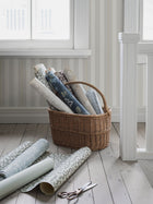 3277 Gustaf Grey and White Wallpaper by Boråstapeter