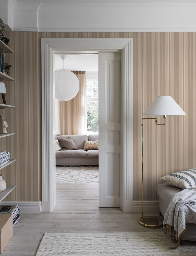3279 Gustaf Beige and Brown Wallpaper by Boråstapeter