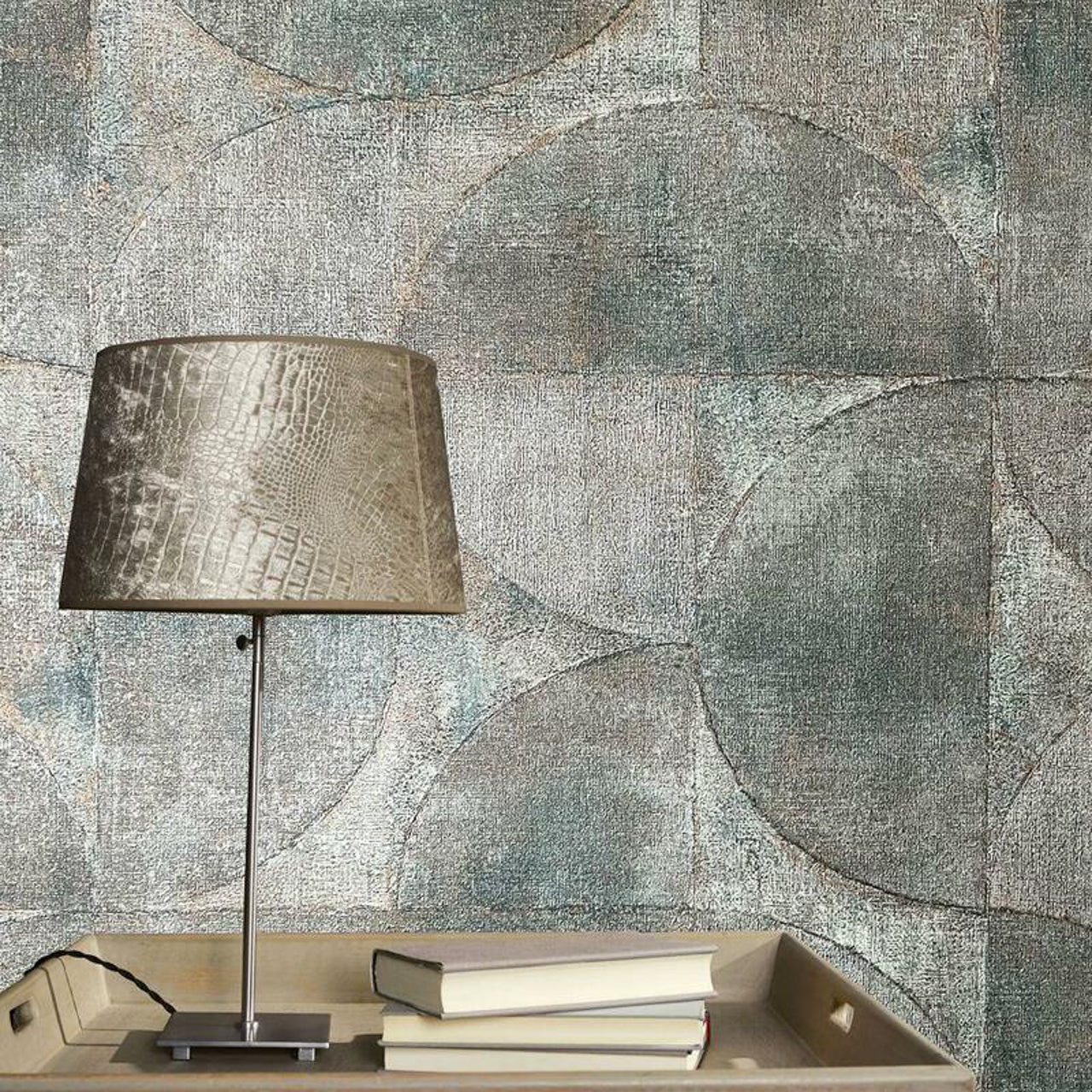 32821 Rustic Circle Perfecto 2 Wallpaper by Galerie
