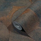 32822 Rustic Circle The New Design Book Orange, Brown and Black Wallpaper By Galerie