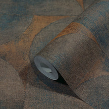 32822 Rustic Circle The New Design Book Orange, Brown and Black Wallpaper By Galerie