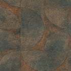 32822 Rustic Circle The New Design Book Orange, Brown and Black Wallpaper By Galerie
